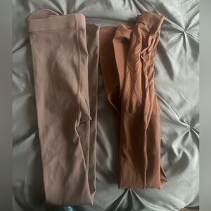 Nude brown tights
